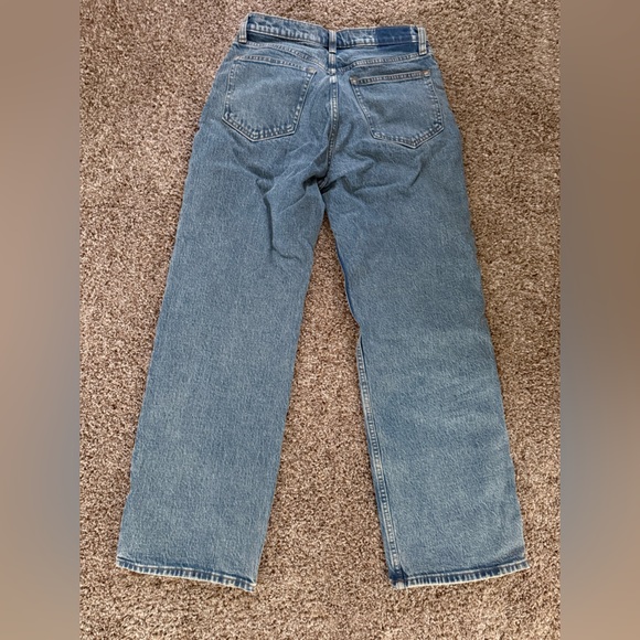 Abercrombie & Fitch High Rise Relaxed Straight Leg Jeans - Picture 6 of 8